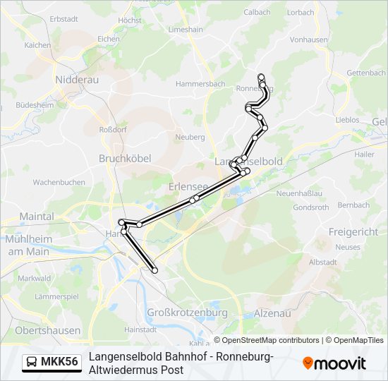 MKK56 Bus Line Map