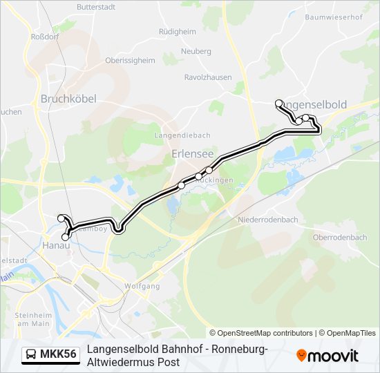 MKK56 Bus Line Map