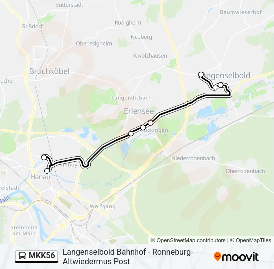 MKK56 Bus Line Map