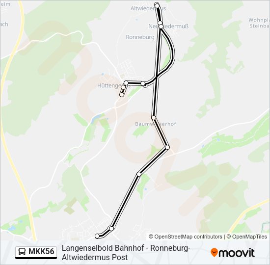 MKK56 Bus Line Map
