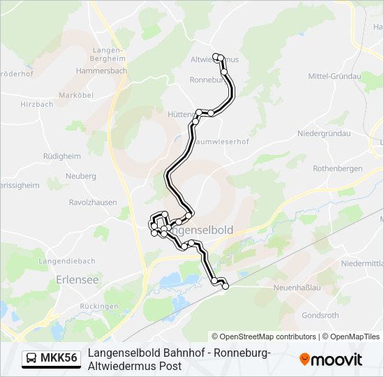 MKK56 Bus Line Map