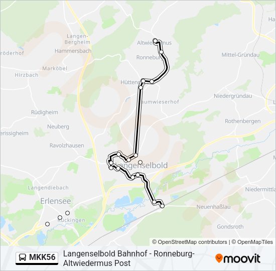 MKK56 Bus Line Map