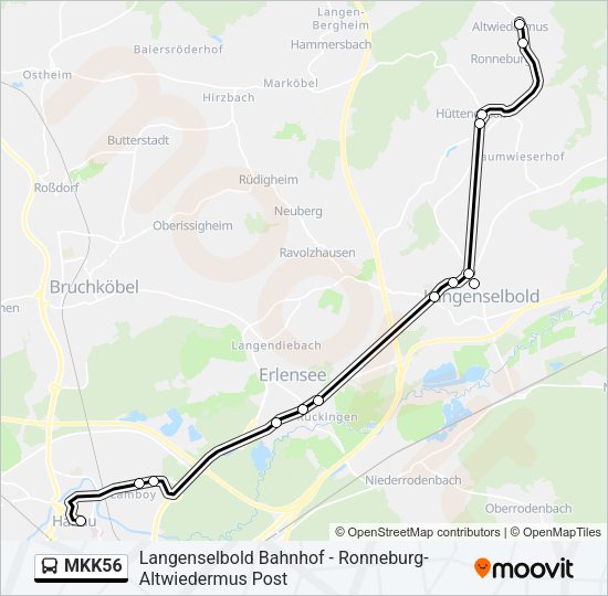 MKK56 Bus Line Map