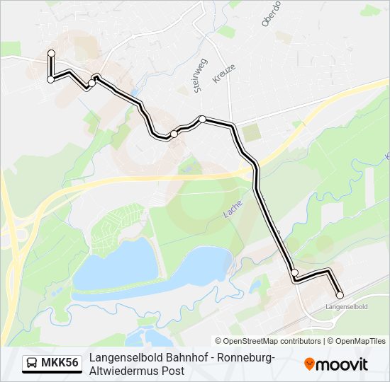 MKK56 Bus Line Map