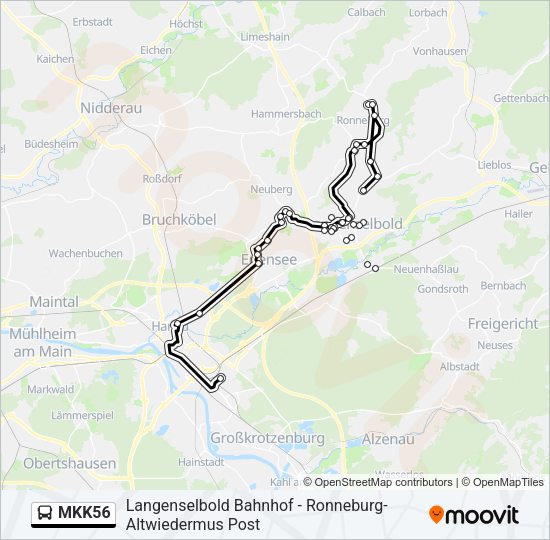 MKK56 Bus Line Map