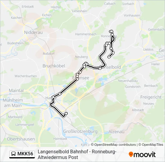MKK56 Bus Line Map