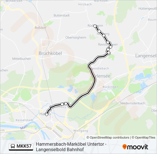 MKK57 Bus Line Map