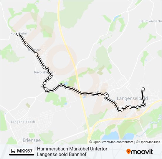MKK57 Bus Line Map