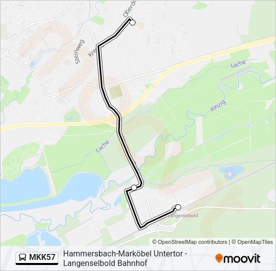 MKK57 Bus Line Map