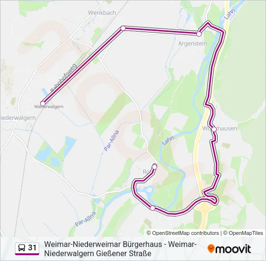 31 Bus Line Map