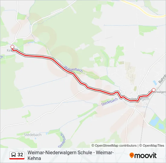 32 Bus Line Map