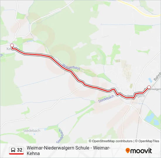 32 Bus Line Map