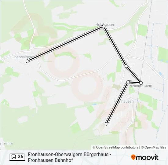 36 Bus Line Map