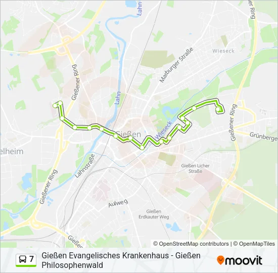 7 Bus Line Map