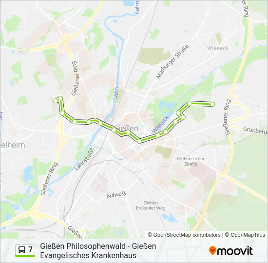 7 Bus Line Map