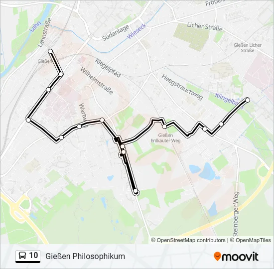 10 Bus Line Map