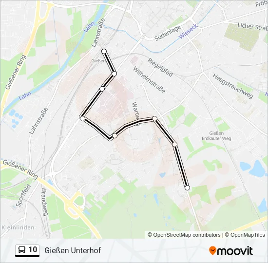 10 Bus Line Map
