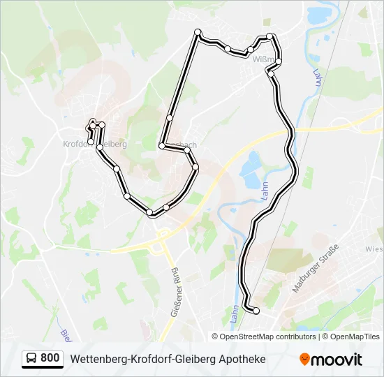 800 Bus Line Map