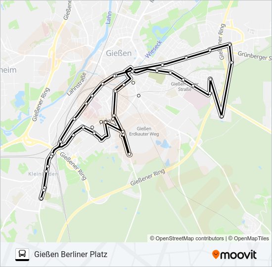 N SATURN Bus Line Map