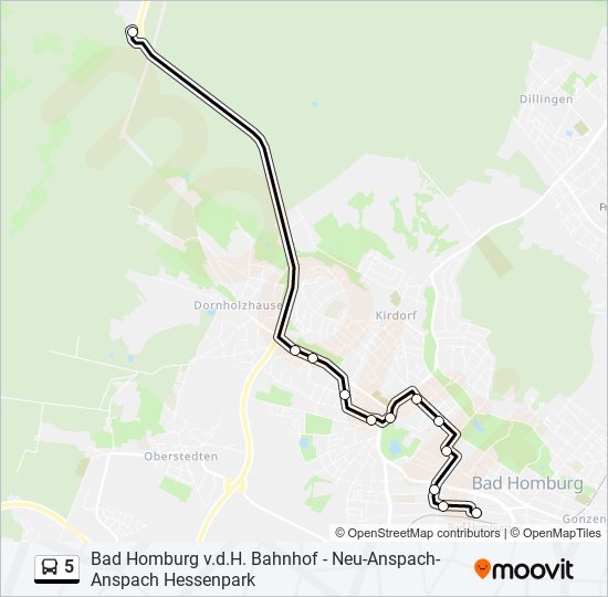 5 bus Line Map