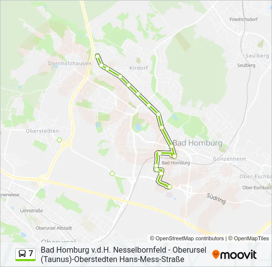 7 Bus Line Map