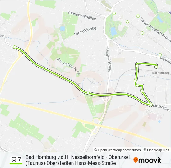 7 Bus Line Map