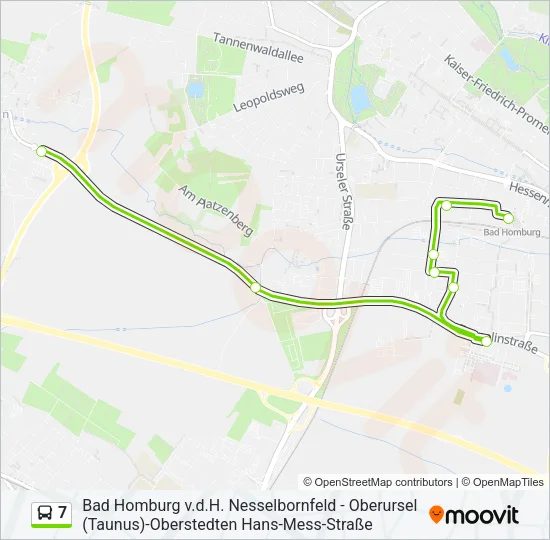 7 Bus Line Map