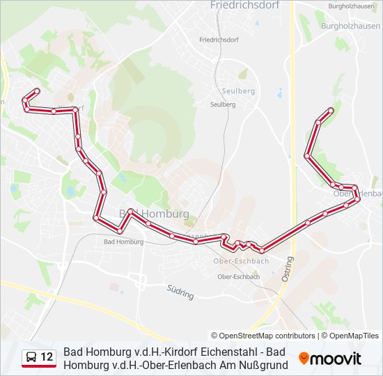 12 bus Line Map