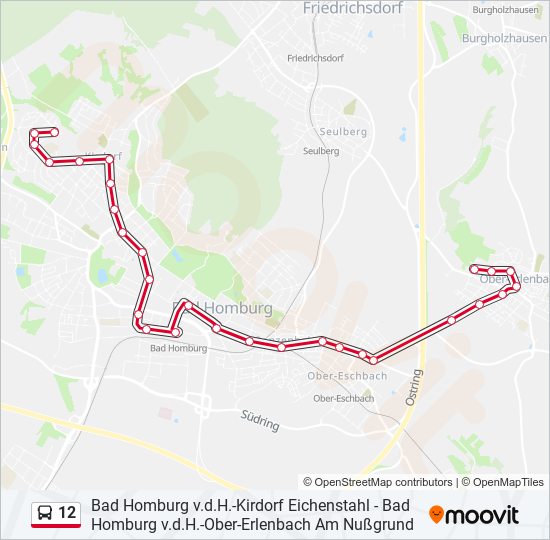 12 bus Line Map