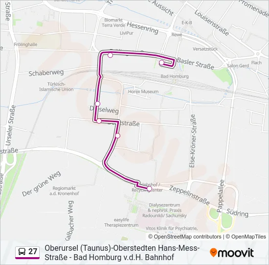 27 Bus Line Map