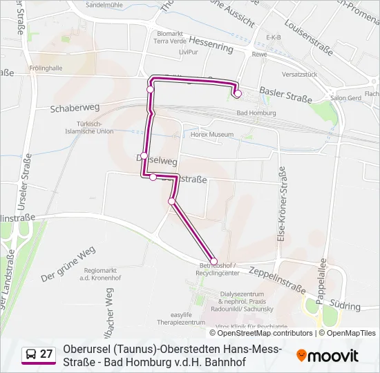 27 Bus Line Map