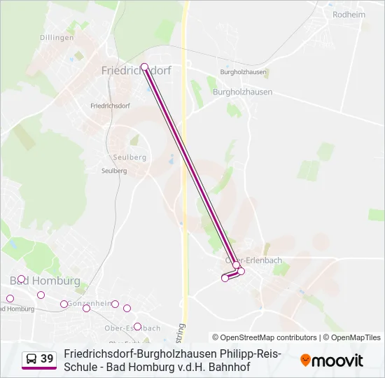 39 Bus Line Map