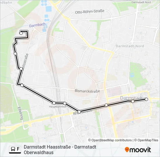 F Bus Line Map