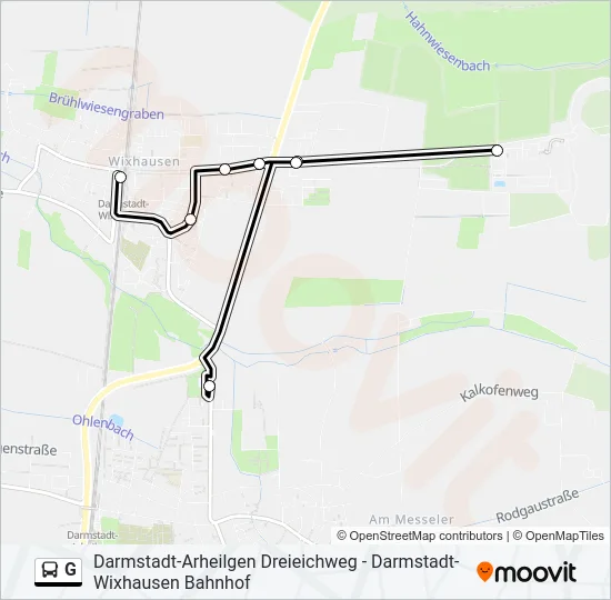G Bus Line Map
