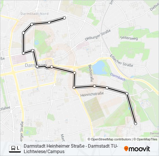 L bus Line Map