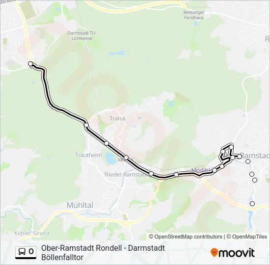 O Bus Line Map