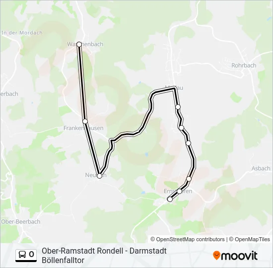 O Bus Line Map