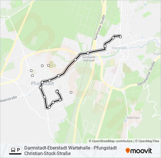 P bus Line Map