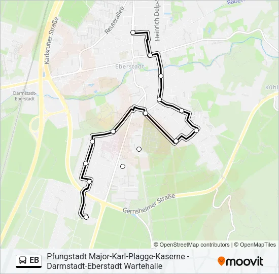 EB Bus Line Map
