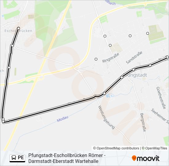PE Bus Line Map