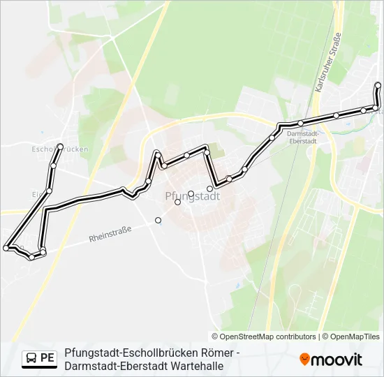 PE Bus Line Map