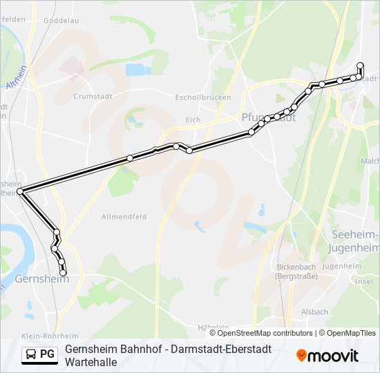 PG bus Line Map