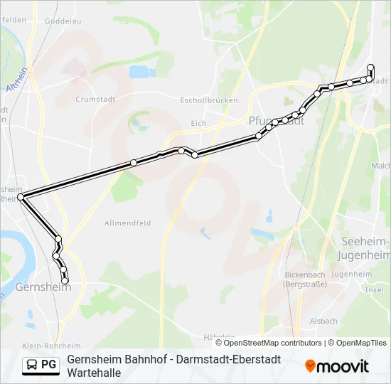 PG Bus Line Map