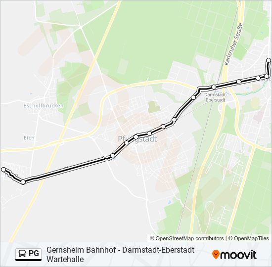 PG bus Line Map