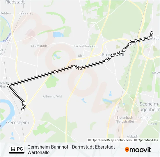 PG Bus Line Map
