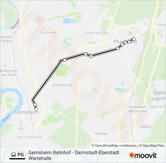 PG Bus Line Map