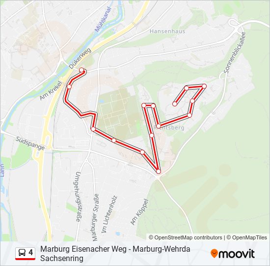 4 bus Line Map