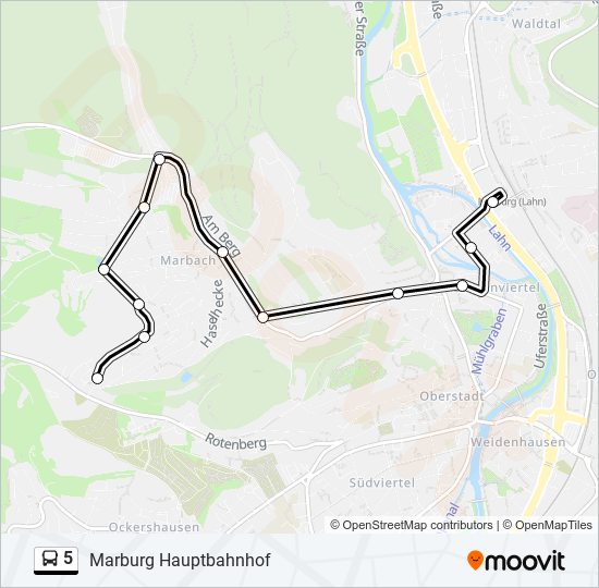 5 bus Line Map