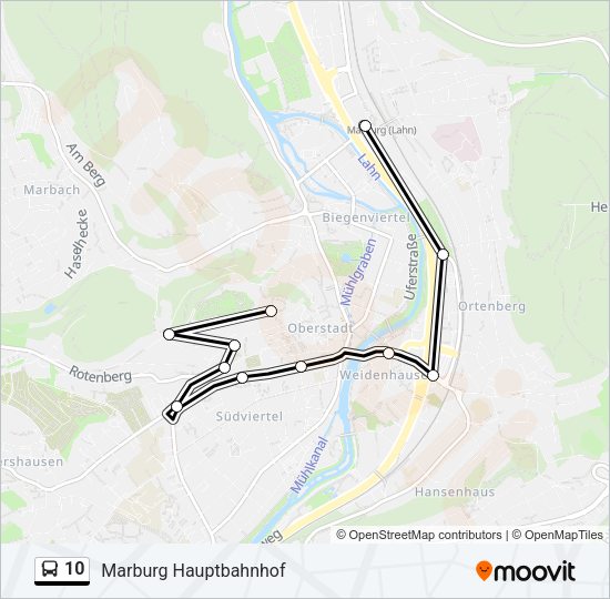 10 Bus Line Map