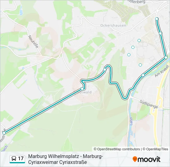 17 Bus Line Map